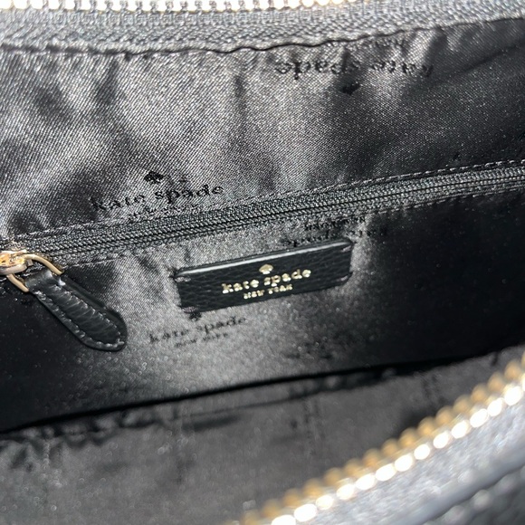NEW Kate Spade Janie Black Pebbled Leather Shoulder Bag Crossbody Purse KE660 - Picture 9 of 11